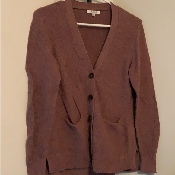 Madewell Textured V Neck Cardigan - Picture 4 of 8